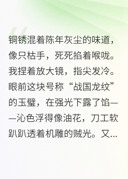 破产后我收留的哑巴是文物局大佬