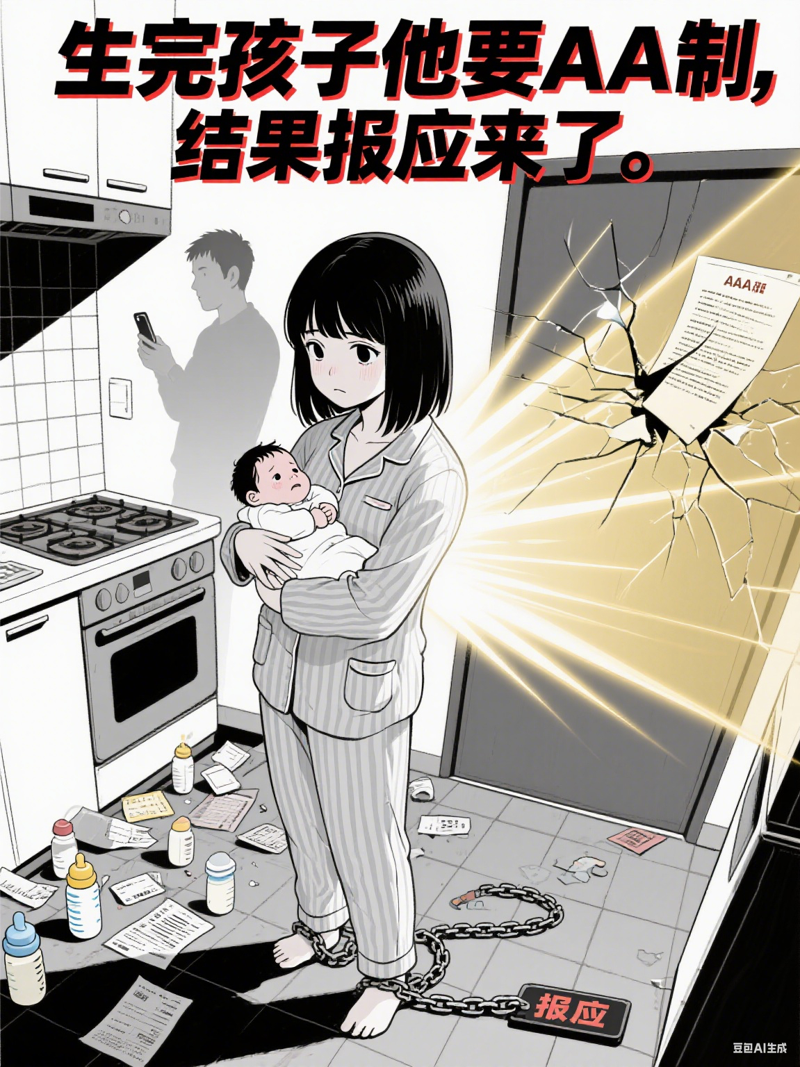 《生完孩子他要AA制，结果报应来了》无广TXT