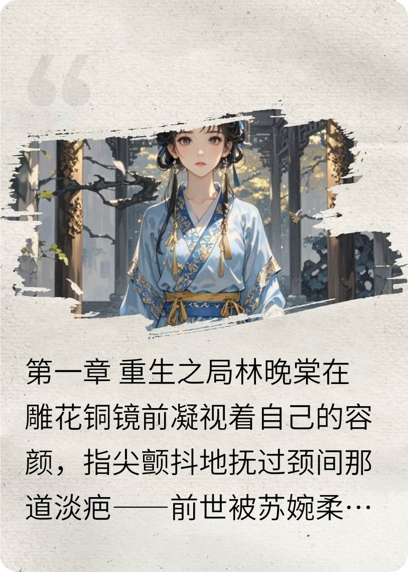 主角是林晚棠顾景沉苏婉柔的小说叫什么名字？