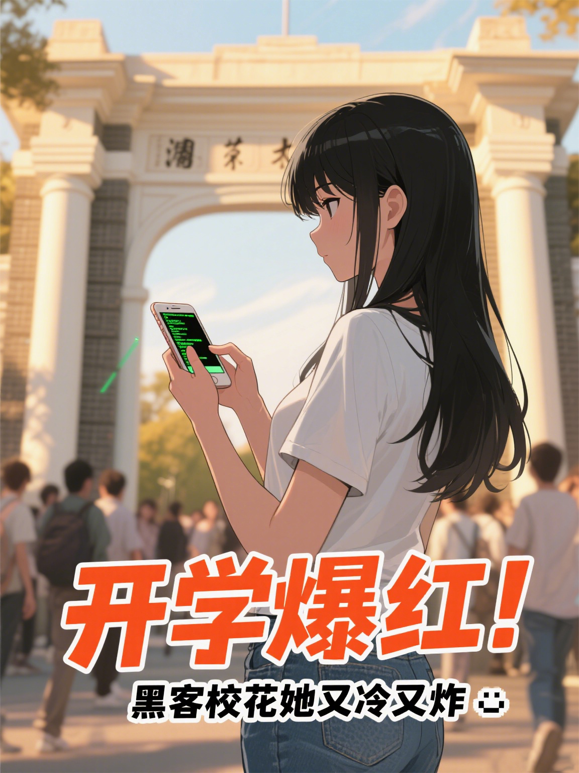 開學(xué)爆紅！黑客校花她又冷又炸