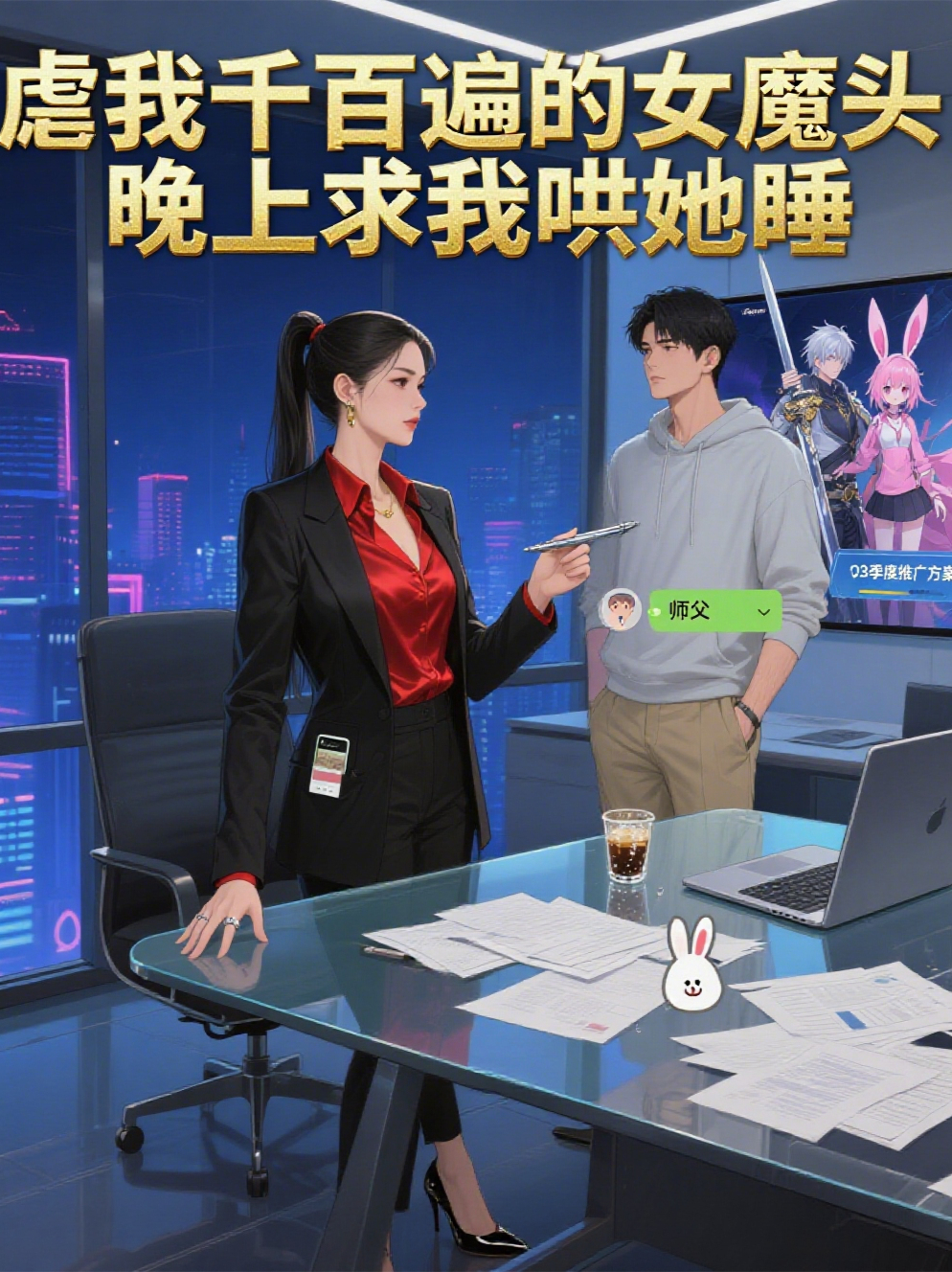 我千百遍的女魔頭，晚上求我哄她睡