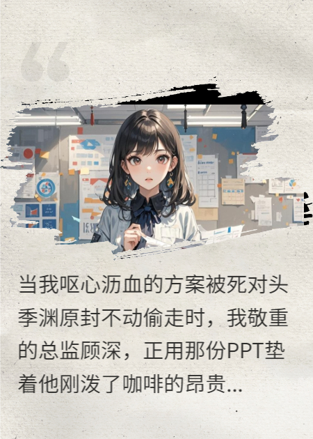 辦公室死對(duì)頭偷走方案之后